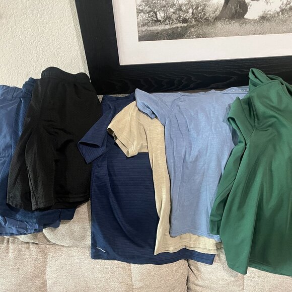 Boys Clothing Lot Size 10/12 Lucky, Gap, Magellan Shorts (3) and Tops (4) 100% - Picture 1 of 12